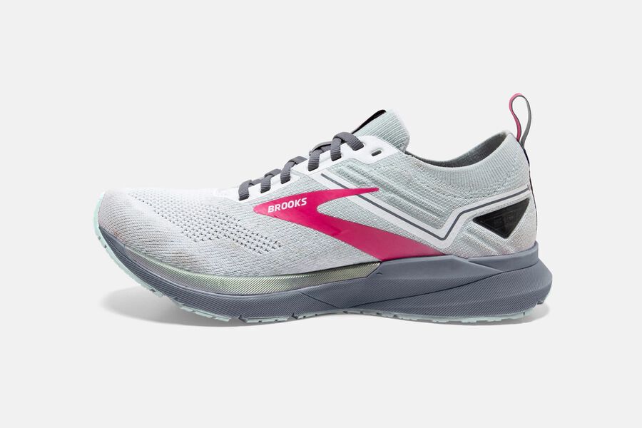 Brooks Israel Ricochet 3 Road Running Shoes Womens - White/Pink - EYL-126758